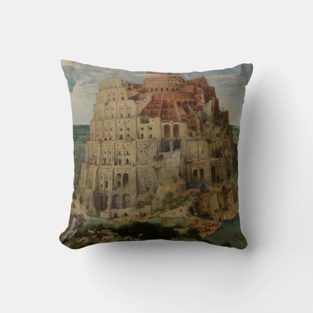 Tower van Babel Pieter Bruegel de Ouder Kussen (Voorkant)