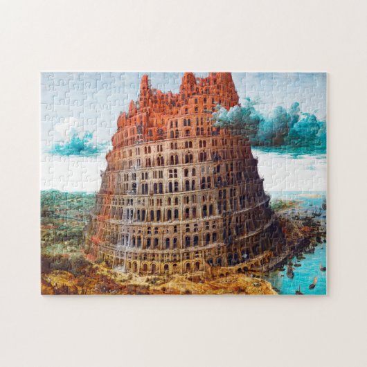 Tower van Babel, Pieter Bruegel de Ouder Legpuzzel (Horizontaal)