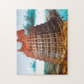 Tower van Babel, Pieter Bruegel de Ouder Legpuzzel (Verticaal)