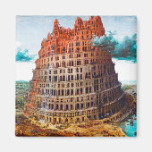 Tower van Babel, Pieter Bruegel de Ouder Magneet (Voorkant)