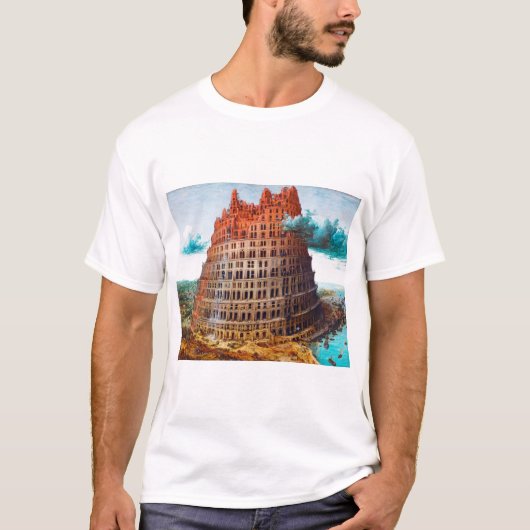 Tower van Babel, Pieter Bruegel de Ouder T-shirt (Voorkant)