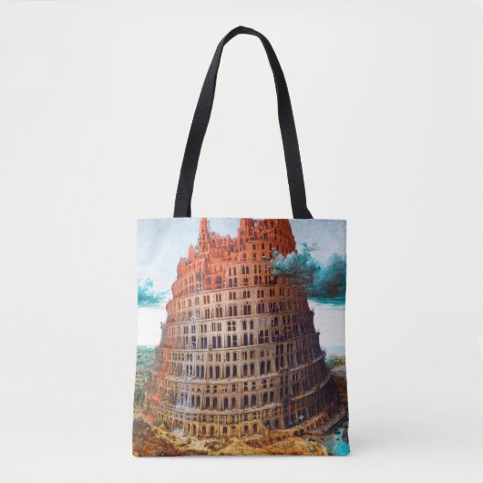 Tower van Babel, Pieter Bruegel de Ouder Tote Bag (Voorkant)