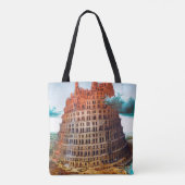 Tower van Babel, Pieter Bruegel de Ouder Tote Bag (Achterkant)
