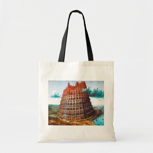 Tower van Babel, Pieter Bruegel de Ouder Tote Bag (Voorkant)