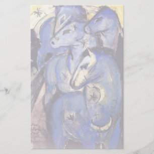 Tower van blauwe paarden door Marc Franz Briefpapier