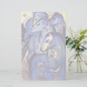 Tower van blauwe paarden door Marc Franz Briefpapier (Staand voorkant)