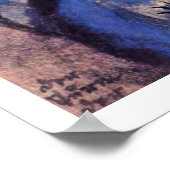 Tower van blauwe paarden door Marc Franz Poster (Hoek)