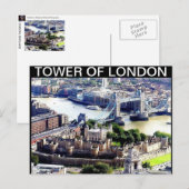 TOWER VAN BRIEFKAART LONDEN VAN MOJISOLA A GBADAMO (Voorkant / Achterkant)