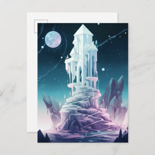 Tower van Crystal Fantasy Art Briefkaart (Voorkant / Achterkant)