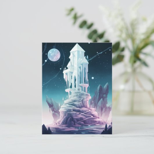 Tower van Crystal Fantasy Art Briefkaart (Staand voorkant)