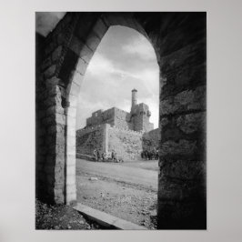 Tower van David in Jerusalem Poster
