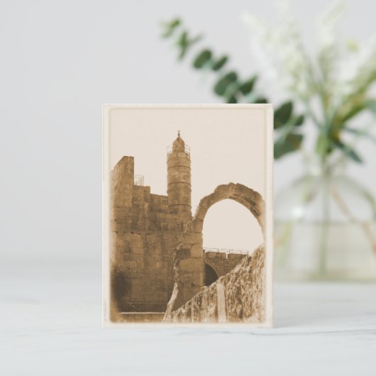 Tower van David - Jerusalem-Briefkaart Briefkaart (Staand voorkant)