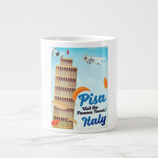 Tower van de  vakantie van Pisa. Grote Koffiekop (Voorkant)
