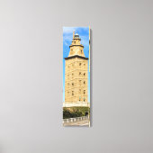 Tower van de vuurtoren van Hercules - Verticaal ca Canvas Afdruk (Voorkant)