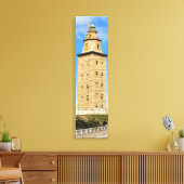 Tower van de vuurtoren van Hercules - Verticaal ca Canvas Afdruk (Insitu (Woonkamer))