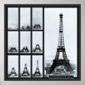 Tower van Gustav Eiffel in aanbouw Poster (Voorkant)