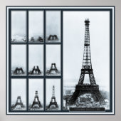 Tower van Gustav Eiffel in aanbouw Poster (Voorkant)