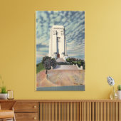 Tower van Legions, Forest Lawn Memorial Park Canvas Afdruk (Insitu (Woonkamer))