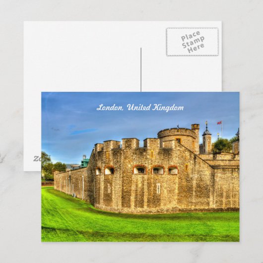 Tower van Londen Briefkaart (Voorkant / Achterkant)