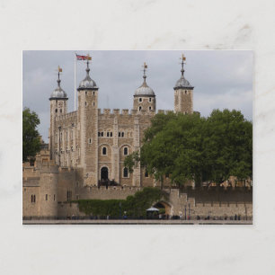 Tower van Londen Engeland van over de rivier Briefkaart