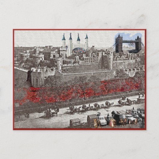 Tower van Londen in de vierde dimensie Briefkaart (Voorkant)