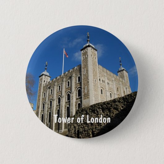 Tower van Londen Ronde Button 5,7 Cm (Voorkant)
