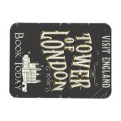 Tower van london England vintage poster Magneet (Horizontaal)