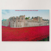 Tower van London November Poppies Jigzaag Puzzle Legpuzzel (Horizontaal)