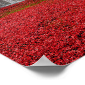 Tower van London Poppies Red Poppy Poster (Hoek)