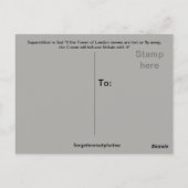 Tower van London Ravens Briefkaart (Achterkant)