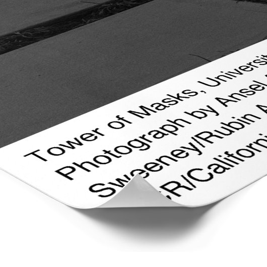 Tower van maskers, UCLA, 1966 Poster (Hoek)