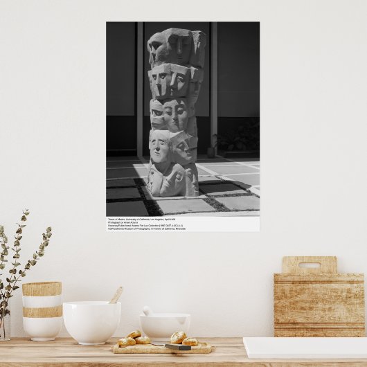 Tower van maskers, UCLA, 1966 Poster (Keuken)