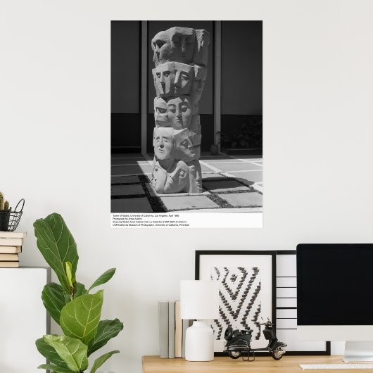 Tower van maskers, UCLA, 1966 Poster (Thuiskantoor)