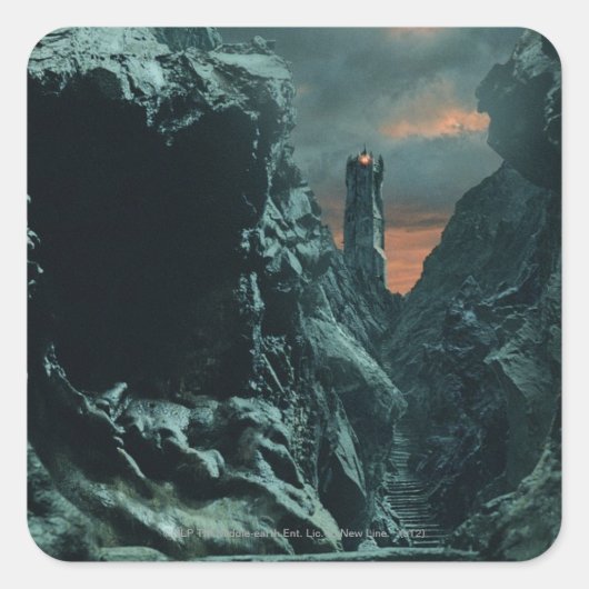 Tower van Orthanc Vierkante Sticker (Voorkant)