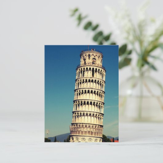 Tower van Pisa Briefkaart (Staand voorkant)