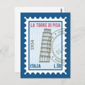 Tower van Pisa Briefkaart (Voorkant / Achterkant)