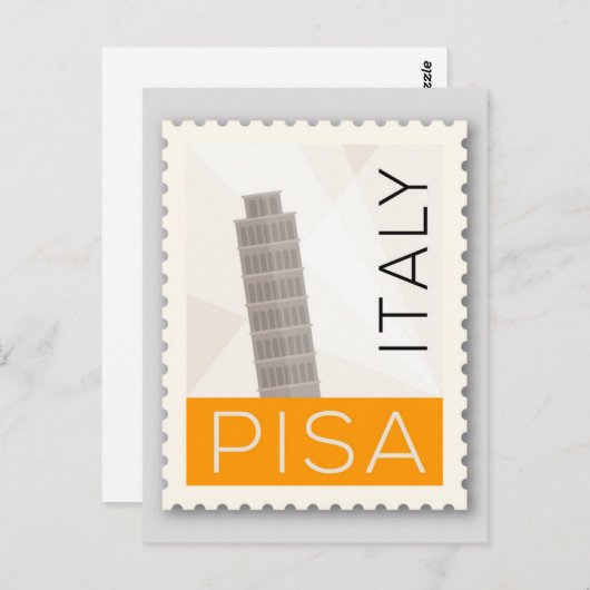 Tower van Pisa Briefkaart (Voorkant / Achterkant)