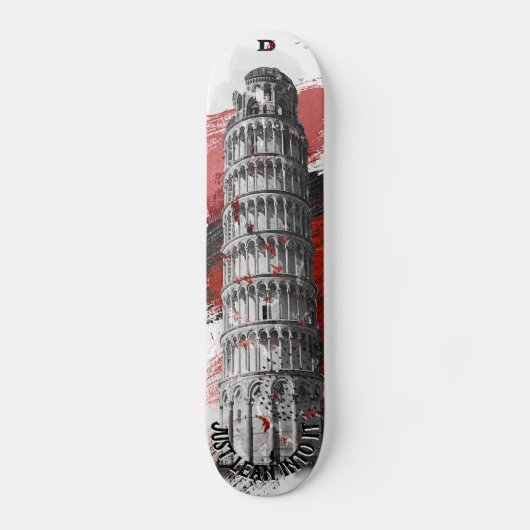 Tower van Pisa Dd Brand Persoonlijk Skateboard (Voorkant)