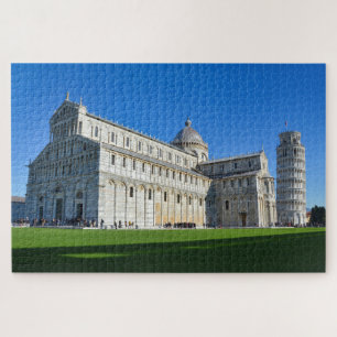 Tower van Pisa en Dome italiaanse attracties Legpuzzel