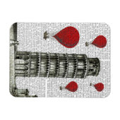 Tower van Pisa en Red Hot Air-ballonnen Magneet (Horizontaal)