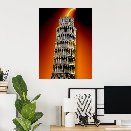 Tower van Pisa Energy Poster (Thuiskantoor)