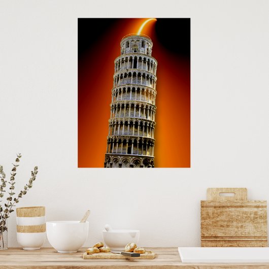 Tower van Pisa Energy Poster (Keuken)