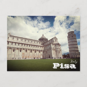 Tower van Pisa europe: reisfotografie Briefkaart