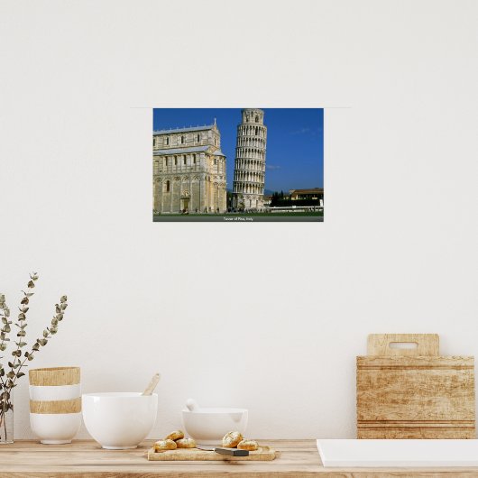 Tower van Pisa, Italië Poster (Keuken)