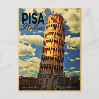 Tower van Pisa ltaly Briefkaart