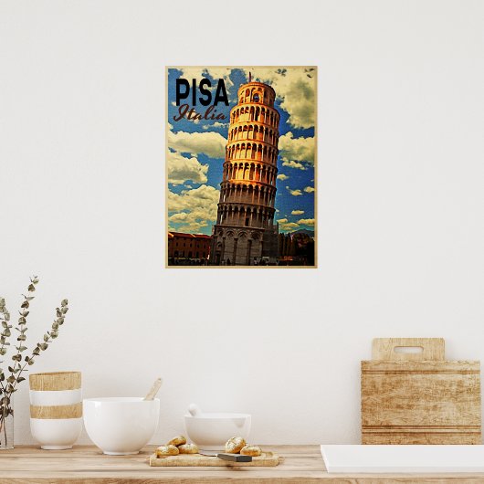 Tower van Pisa ltaly Poster (Keuken)