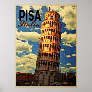 Tower van Pisa ltaly Poster