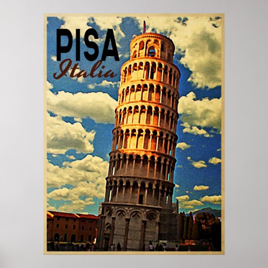 Tower van Pisa ltaly Poster (Voorkant)