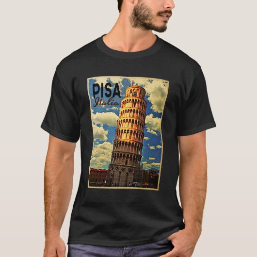 Tower van Pisa ltaly T-shirt (Voorkant)