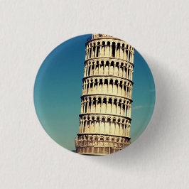 Tower van Pisa Ronde Button 3,2 Cm
